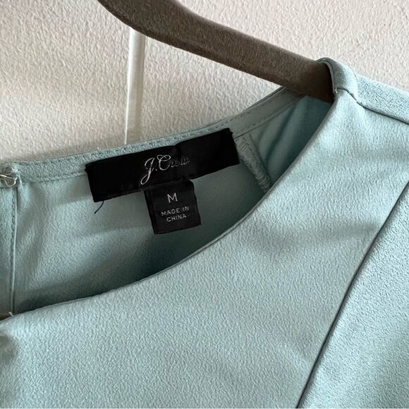 J. Crew Keyhole V-neck Blouse Satin-Backed Crepe - Picture 5 of 15